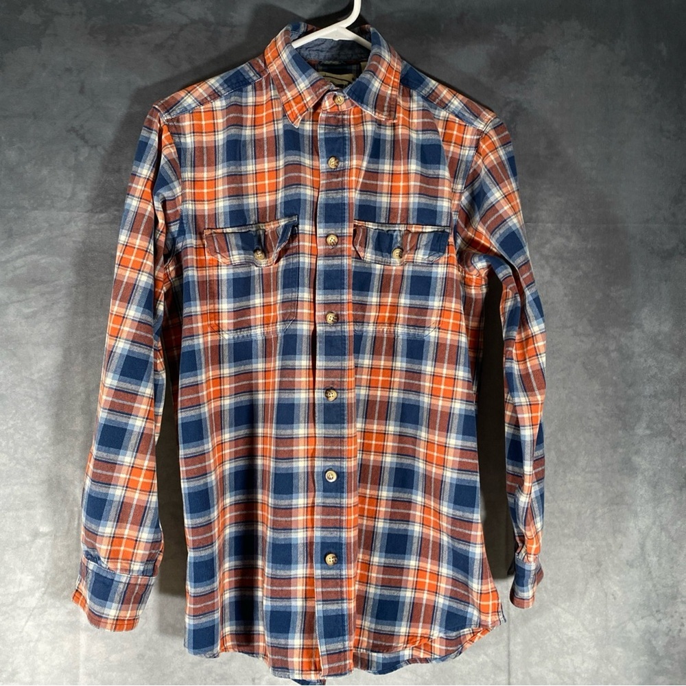 Vintage 70s 80s Backpacker Outdoors‎ cotton Flannel Plaid Button Up Medium
